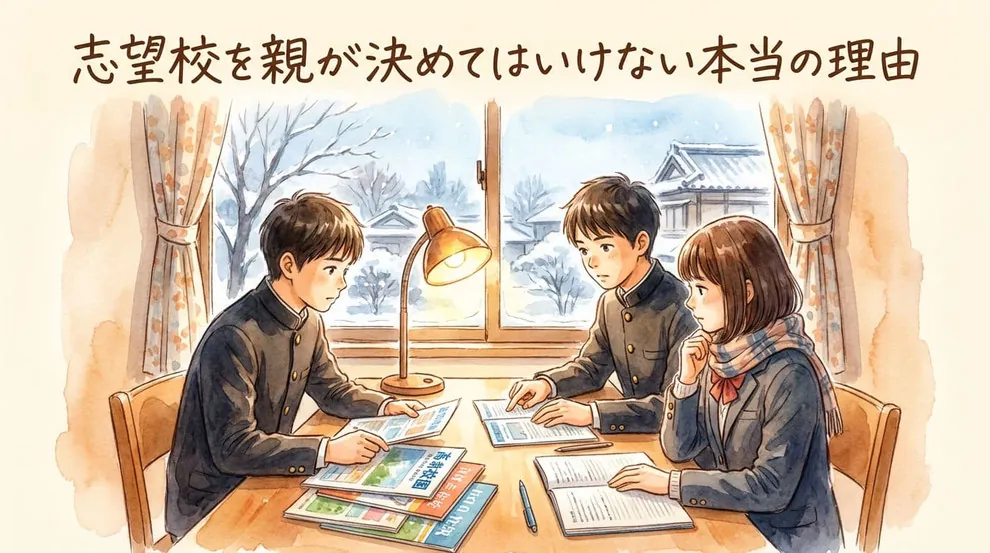 志望校を親が決めてはいけない本当の理由