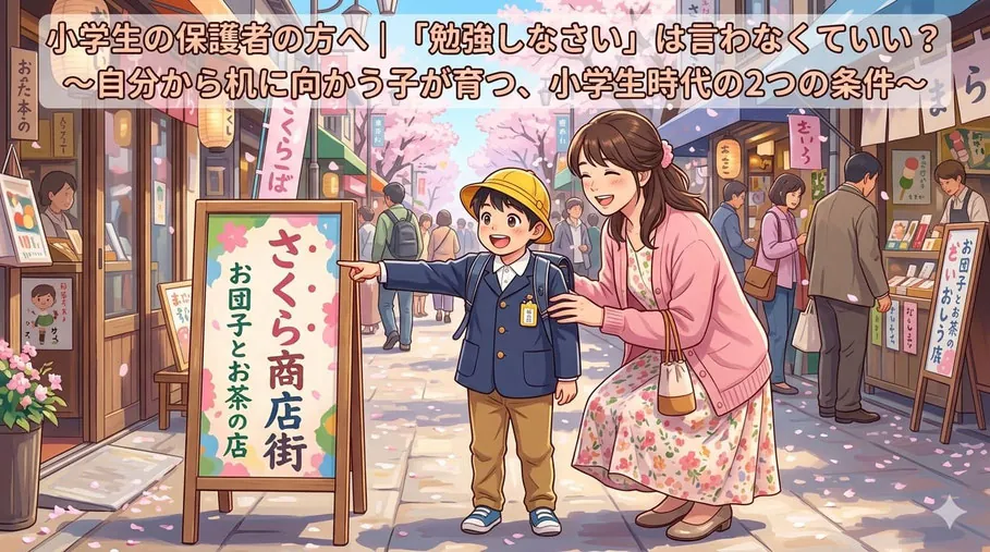 小学生の保護者の方へ｜「勉強しなさい」は言わなくていい？〜自分から机に向かう子が育つ、小学生時代の2つの条件〜