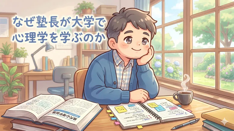 Moveの塾長が大学で心理学を学ぶのは科学的根拠のある教育のため