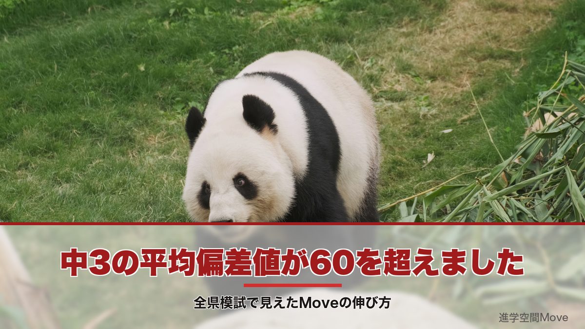 中3の平均偏差値が60を超えました｜全県模試で見えたMoveの伸び方