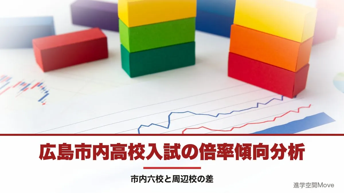 広島市内高校入試の倍率傾向分析 〜市内六校と周辺校の差〜