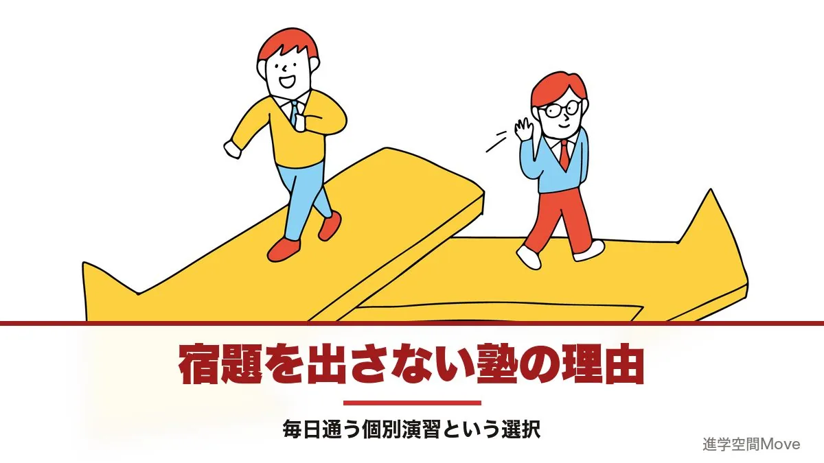 宿題を出さない塾の理由｜毎日通う個別演習という選択