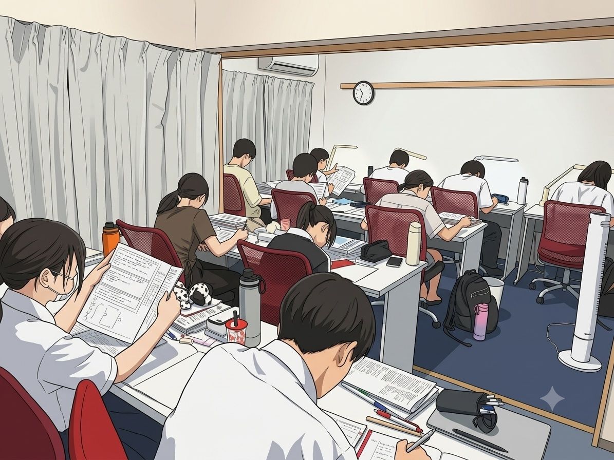 進学空間Moveの教室で個別演習に取り組む生徒たち